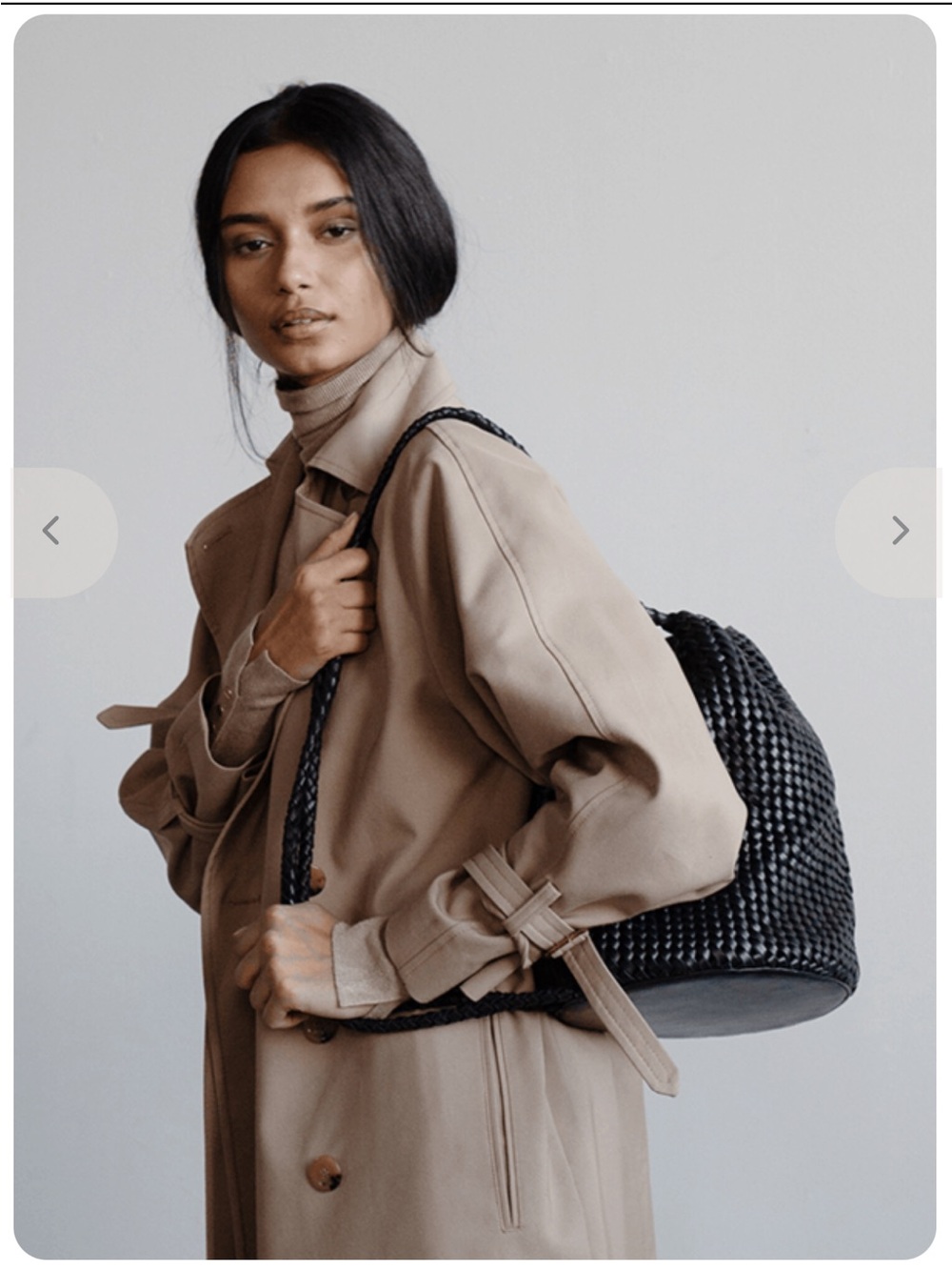 Bembien Ava Leather Tote Backpack Bag in Black